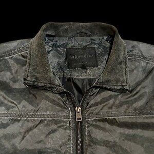 VINTAGE BUFFALO DAVID BITTON "LIVE FOR THE MOMENT" BOMBER JACKET